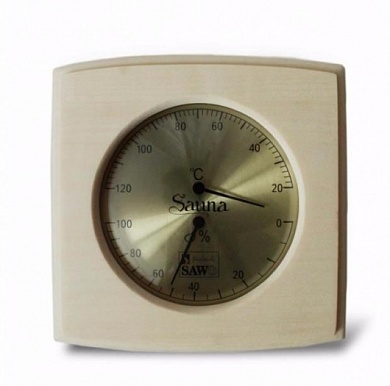 картинка Термогигрометр SAWO 285-THA осина для бани и сауны