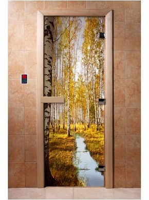 картинка Дверь С Фотопечатью A082 для бани и сауны