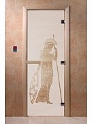 картинка Дверь  "Рим сатин" для бани и сауны