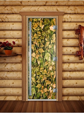 картинка Дверь Престиж Фотопечать А001 для бани и сауны