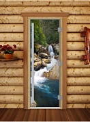 картинка Дверь Престиж Фотопечать А100 для бани и сауны