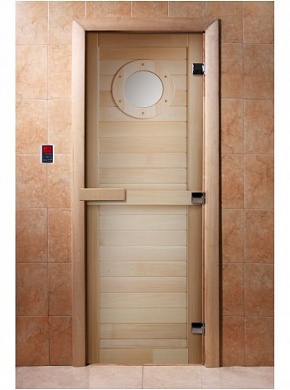 картинка Дверь С Фотопечатью A023 для бани и сауны