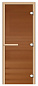 Дверь 1835х620 (1,9х0,7) стекло бронза матовое 8мм коробка осина