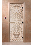 картинка Дверь  "Флоренция сатин" для бани и сауны