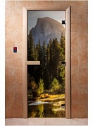 картинка Дверь С Фотопечатью A090 для бани и сауны