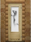 картинка Дверь "Элит Искушение" с Фотопечатью для бани и сауны