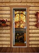 картинка Дверь Престиж Фотопечать А041 для бани и сауны