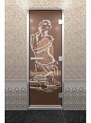 картинка Дверь "Хамам искушение бронза" для бани и сауны