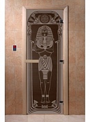 картинка Дверь  "Египет черный жемчуг" для бани и сауны