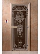 картинка Дверь  "Египет черный жемчуг" для бани и сауны