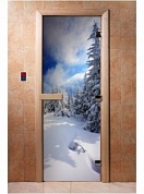 картинка Дверь С Фотопечатью A081 для бани и сауны
