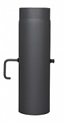 картинка Труба 0,5 м с шибером черный d150 2 мм КПД
