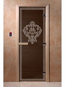 картинка Дверь "Версаче черный жемчуг " для бани и сауны