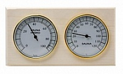 картинка Банная станция СББ (термометр+гигрометр+дерево) для бани и сауны