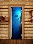 картинка Дверь Престиж Фотопечать А069 для бани и сауны