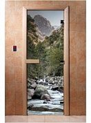 картинка Дверь С Фотопечатью A094 для бани и сауны