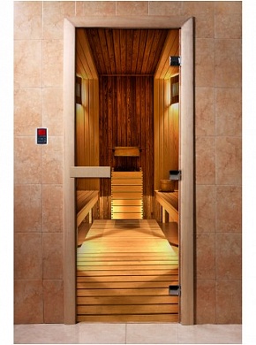 картинка Дверь С Фотопечатью A036 для бани и сауны