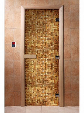 картинка Дверь С Фотопечатью A054 для бани и сауны