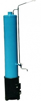 картинка Колонка водогрейная КВЛ-90л (С) бак синяя эмаль, чугун. разд. топка
