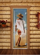 картинка Дверь Престиж Фотопечать А013 для бани и сауны
