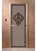 картинка Дверь "Версаче черный жемчуг матовая " для бани и сауны