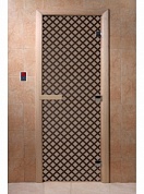 картинка Дверь  "Мираж черный жемчуг матовая" для бани и сауны