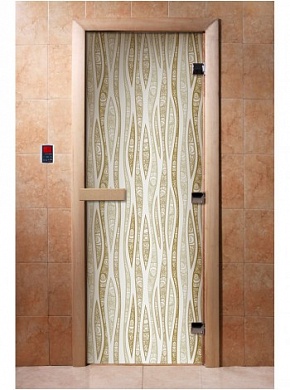 картинка Дверь С Фотопечатью A055 для бани и сауны