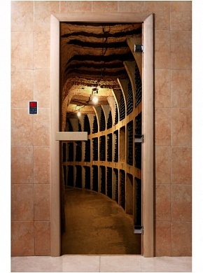 картинка Дверь С Фотопечатью A037 для бани и сауны
