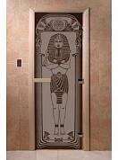 картинка Дверь  "Египет черный жемчуг матовая" для бани и сауны