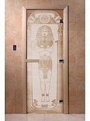 картинка Дверь  "Египет сатин" для бани и сауны