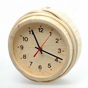 картинка Часы деревянные, сосна "SaunaSet" для бани и сауны