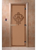 картинка Дверь "Версаче бронза матовая" для бани и сауны