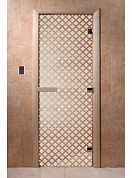 картинка Дверь  "Мираж сатин" для бани и сауны
