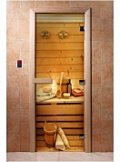 картинка Дверь С Фотопечатью A033 для бани и сауны