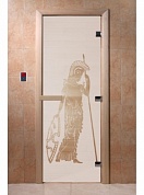картинка Дверь  "Рим сатин" для бани и сауны