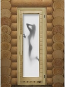 картинка Дверь "Элит Люкс Искушение" с Фотопечатью для бани и сауны