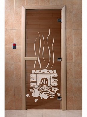 картинка Дверь  "Банька бронза" для бани и сауны