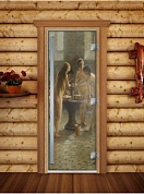 картинка Дверь Престиж Фотопечать А071 для бани и сауны