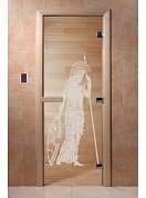 картинка Дверь  "Рим прозрачная" для бани и сауны