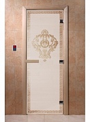 картинка Дверь "Версаче сатин" для бани и сауны