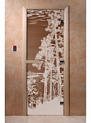 картинка Дверь  "Рассвет бронза" для бани и сауны