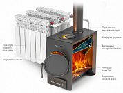 картинка отопительная печь Нормаль-батарея ТВ ТО антрацит в различных модификациях
